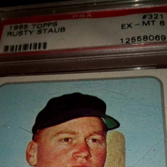 1965 Topps Rusty Staub #321 Houston Professionally Graded by (PSA) at EX-MT of 6 - Picture 5 of 6